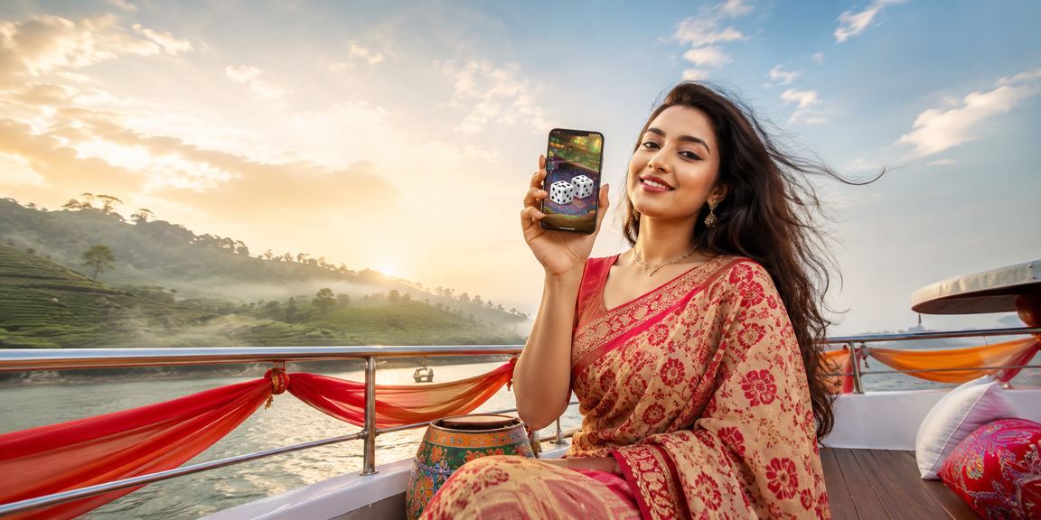 সিলেটে পহেলা বৈশাখে ডাইস গেম উপভোগ করছেন একজন খেলোয়াড়